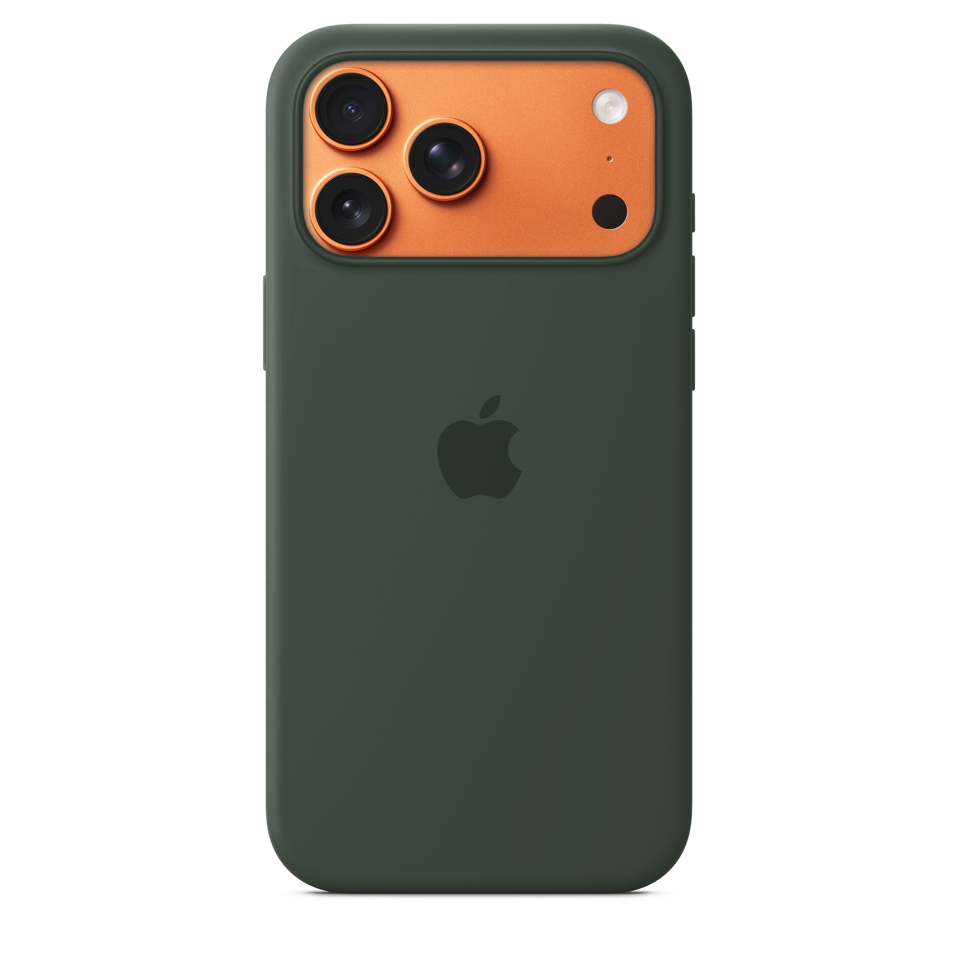 iPhone 17 Pro Max Silicone Case Smoky Olive – Microfiber Lined