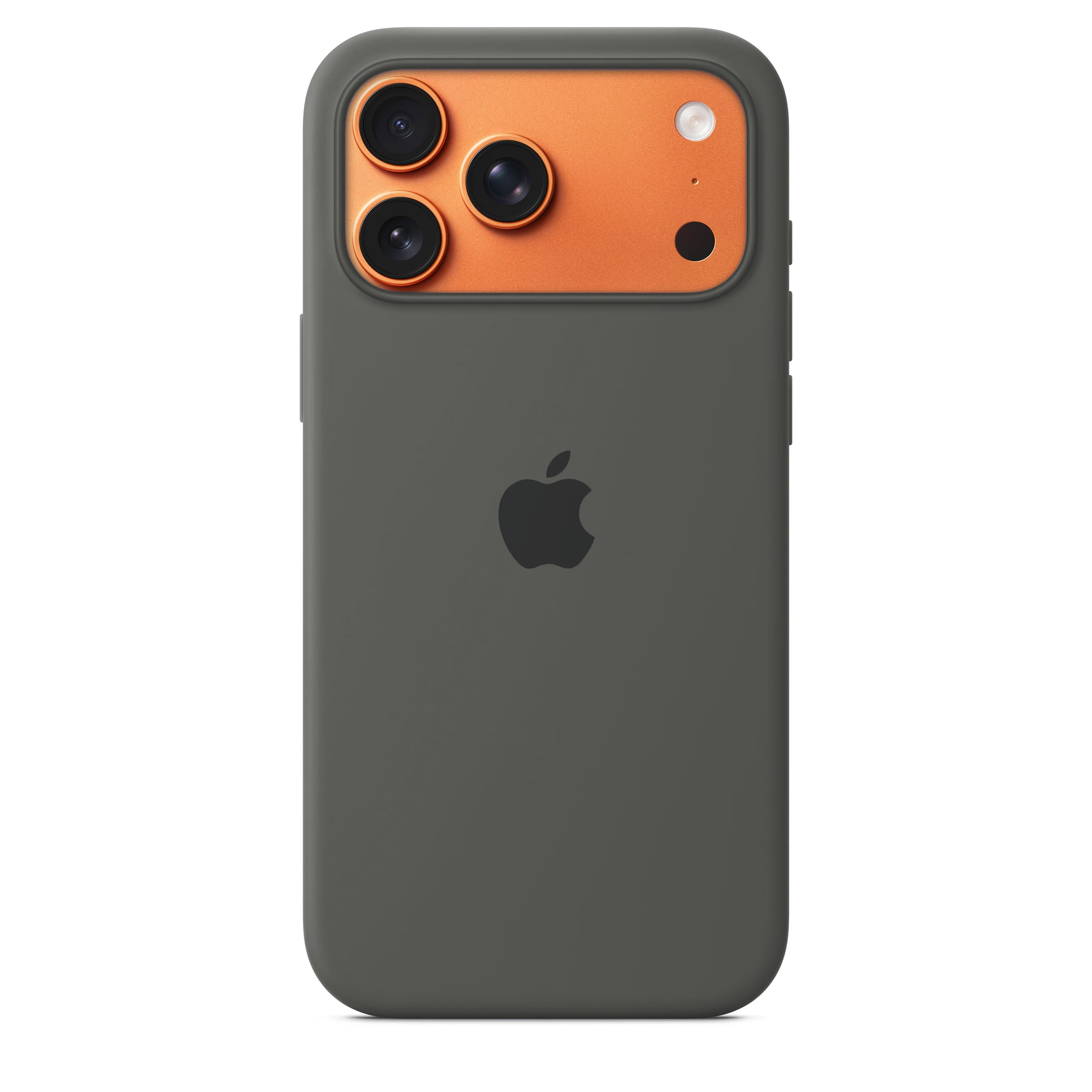 iPhone 17 Pro Max Silicone Case Stone Gray – Microfiber Lined