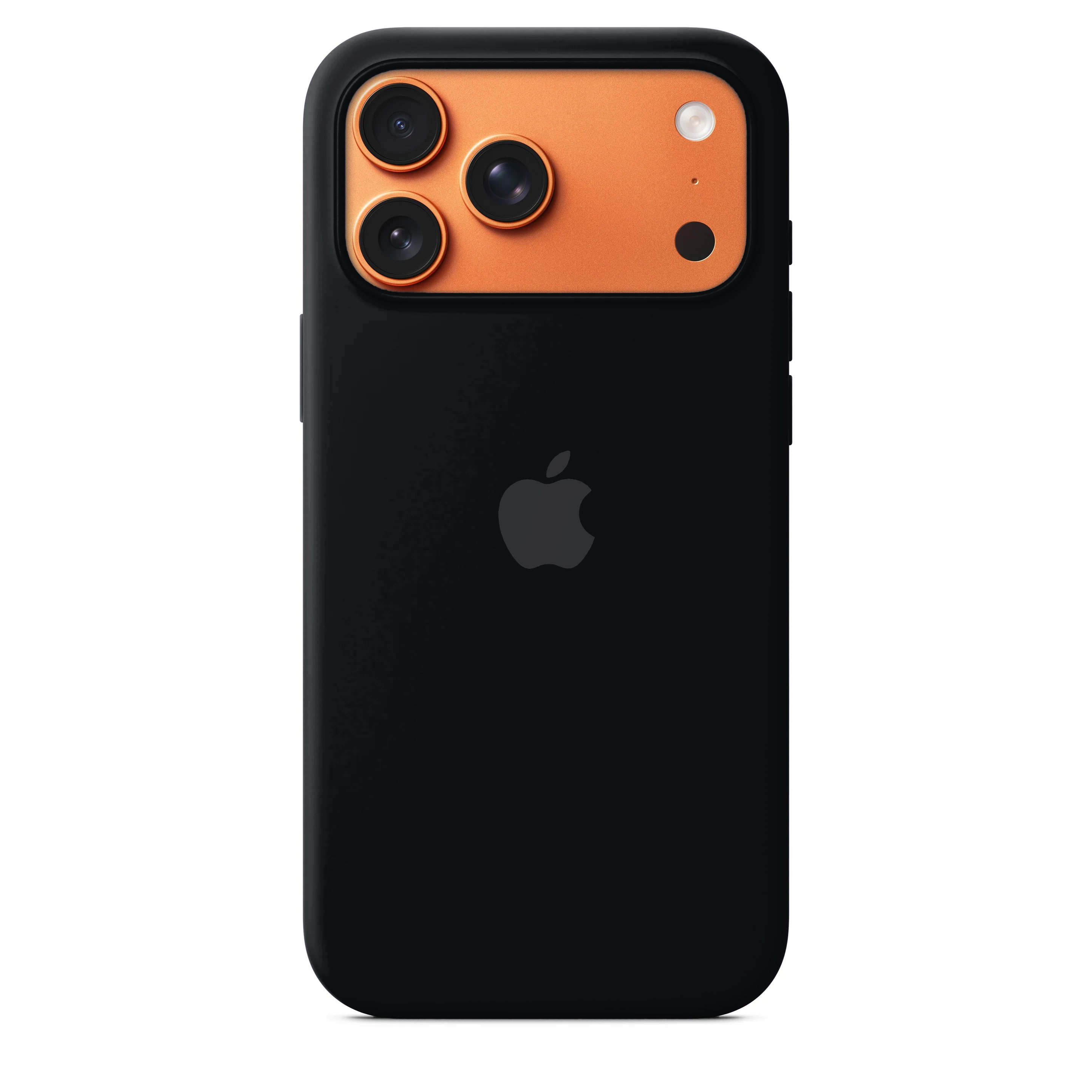 iPhone 17 Pro Max Silicone Case Black – Microfiber Lined