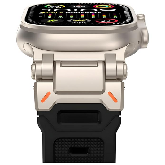 Apple Watch Armor Design Strap| FKM Rubber & Stainless Steel