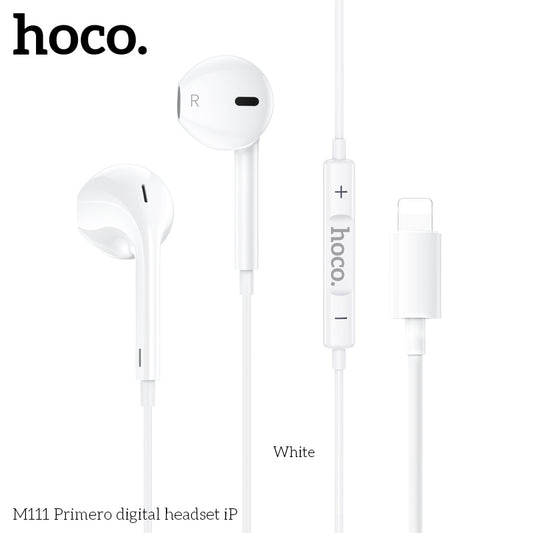HOCO M111 Max Wired Earphones with Microphone | Lightning iPhone