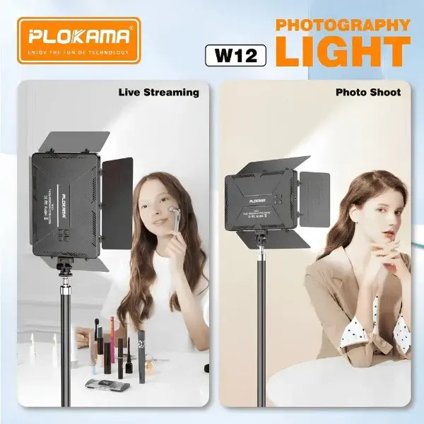 Plokama W12 LED panel light 2700K-6500K
