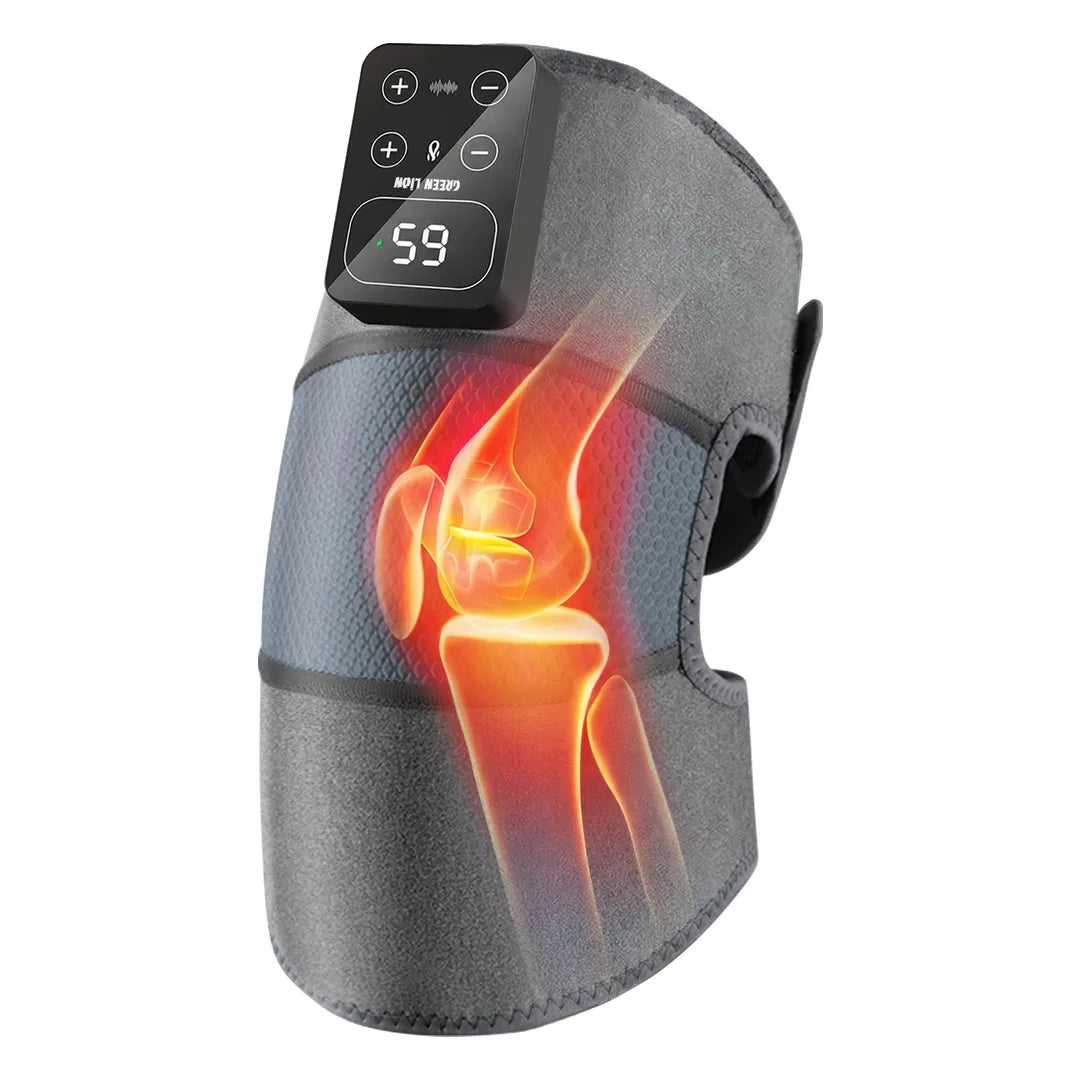 Green Lion 3-in-1 cordless knee massager with heat therapy