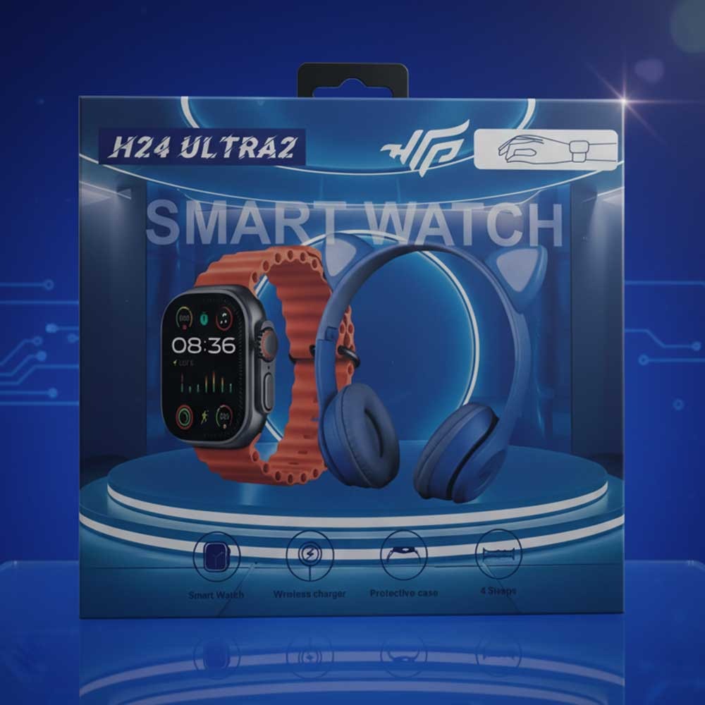 H24 Ultra 2 Kids Smart Watch + Cat Ear Wireless Headset – Special Kids Offer