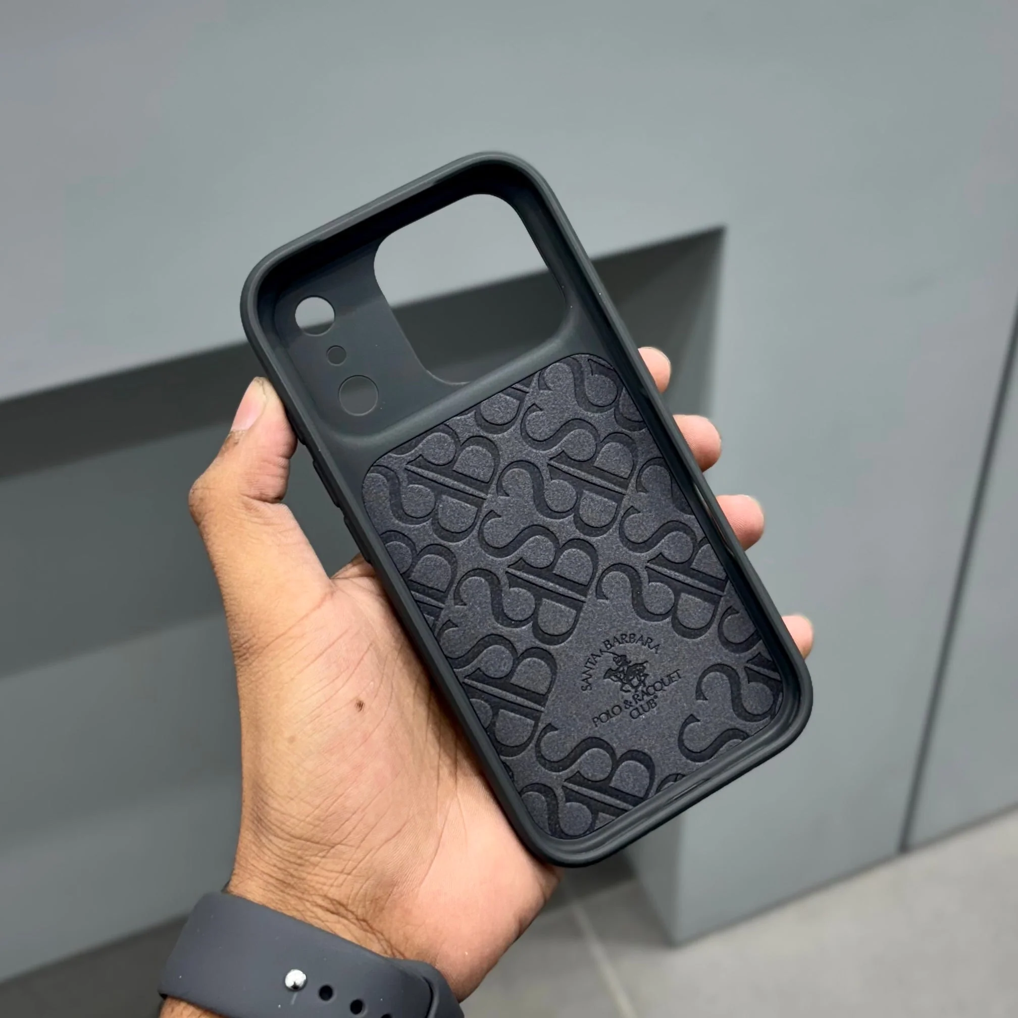 Santa Barbara Polo Boris Series Leather Case - Black