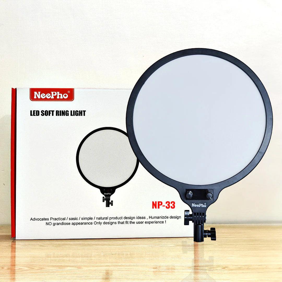 Neepho 33cm LED ring light for content creation
