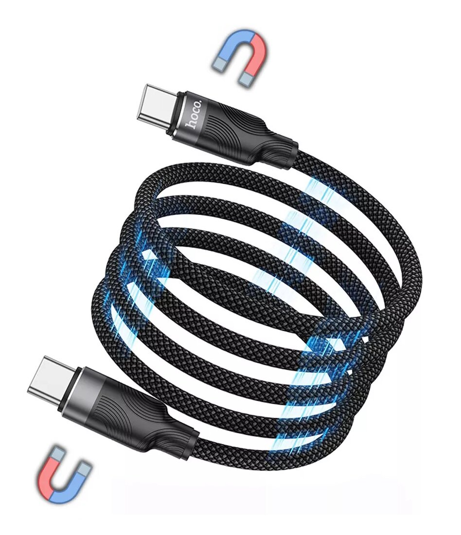 HOCO DU49 Type-C to Type-C 60W magnetic cable – PhoneHub Lebanon