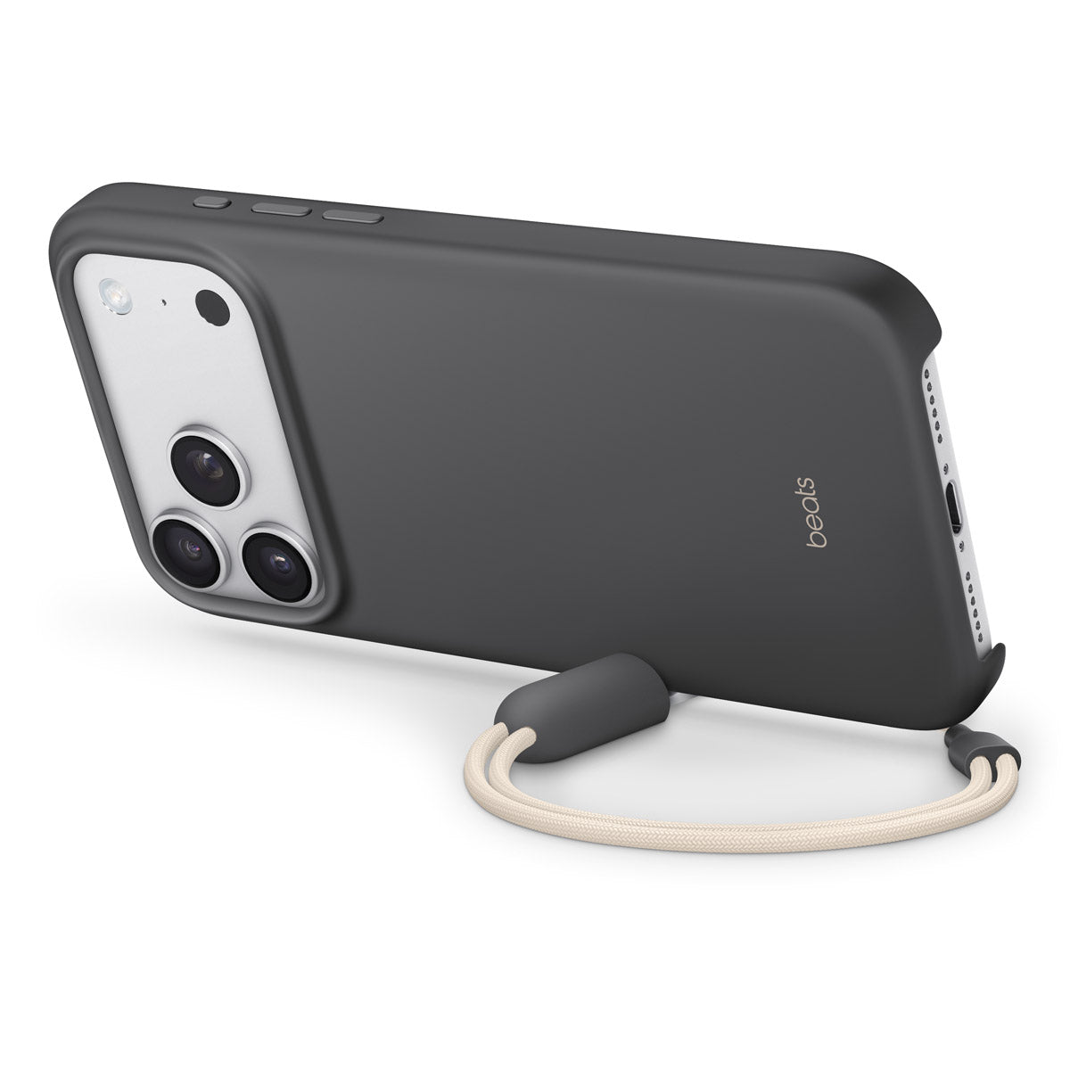 Beats Hardshell MagSafe Case iPhone 17 Pro Max – Granite Gray Kickstand