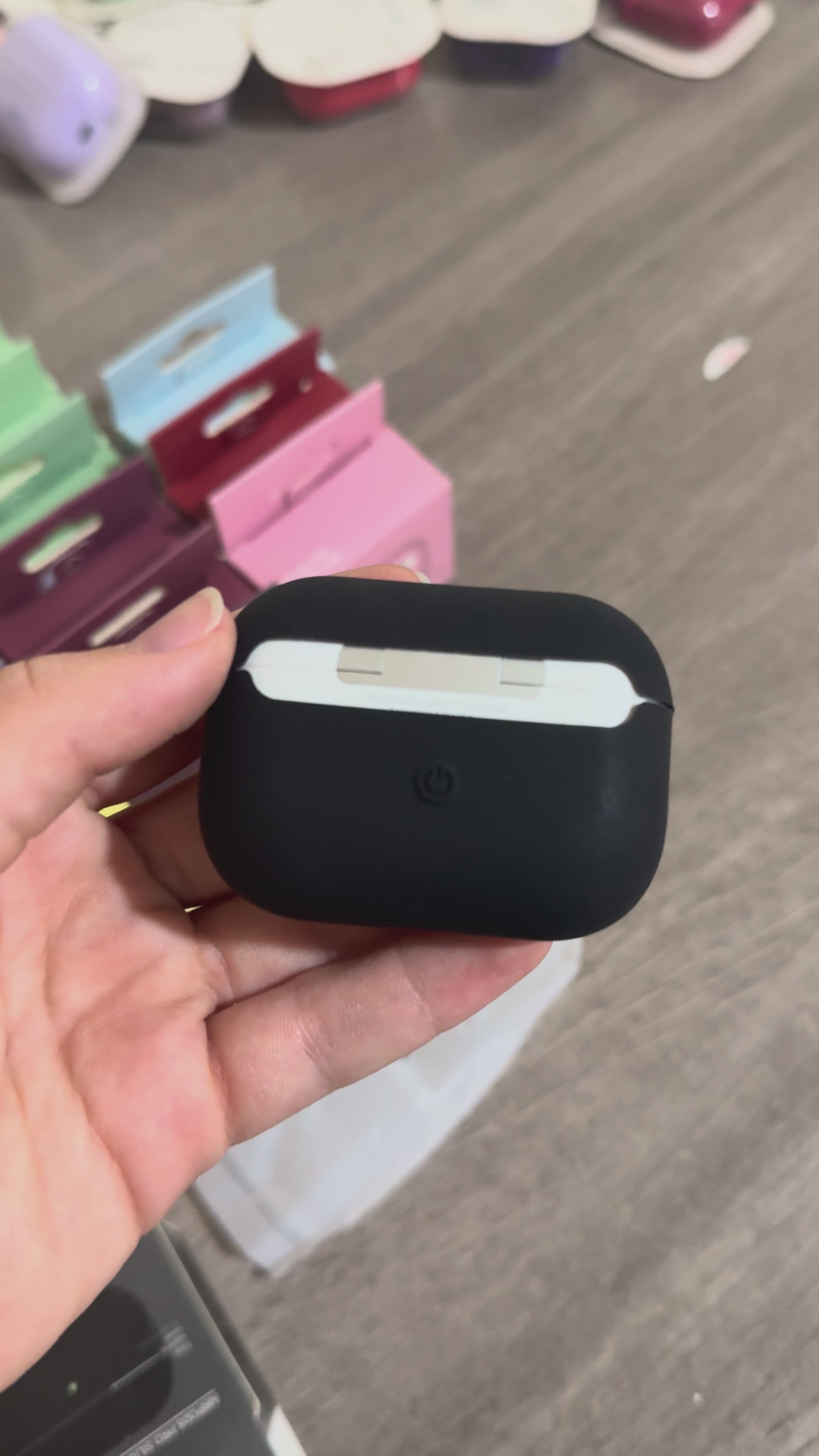 Load video: AirPods Pro Slim Rubber Case – Soft Silicone Protection