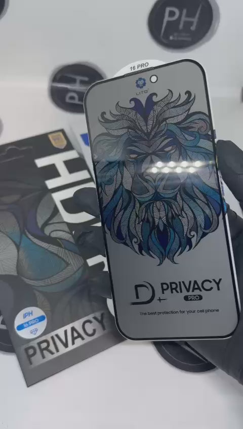 Load video: iPhone HD Plus Privacy LITO Screen Protector