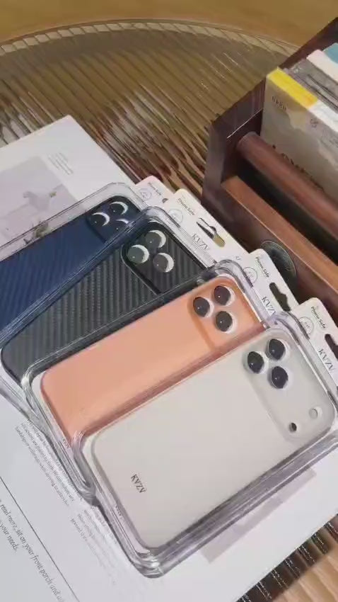 Load video: KVZV Carbon Edge Case for iPhone 17 Pro &amp; Pro Max – 0.45mm Ultra-Thin