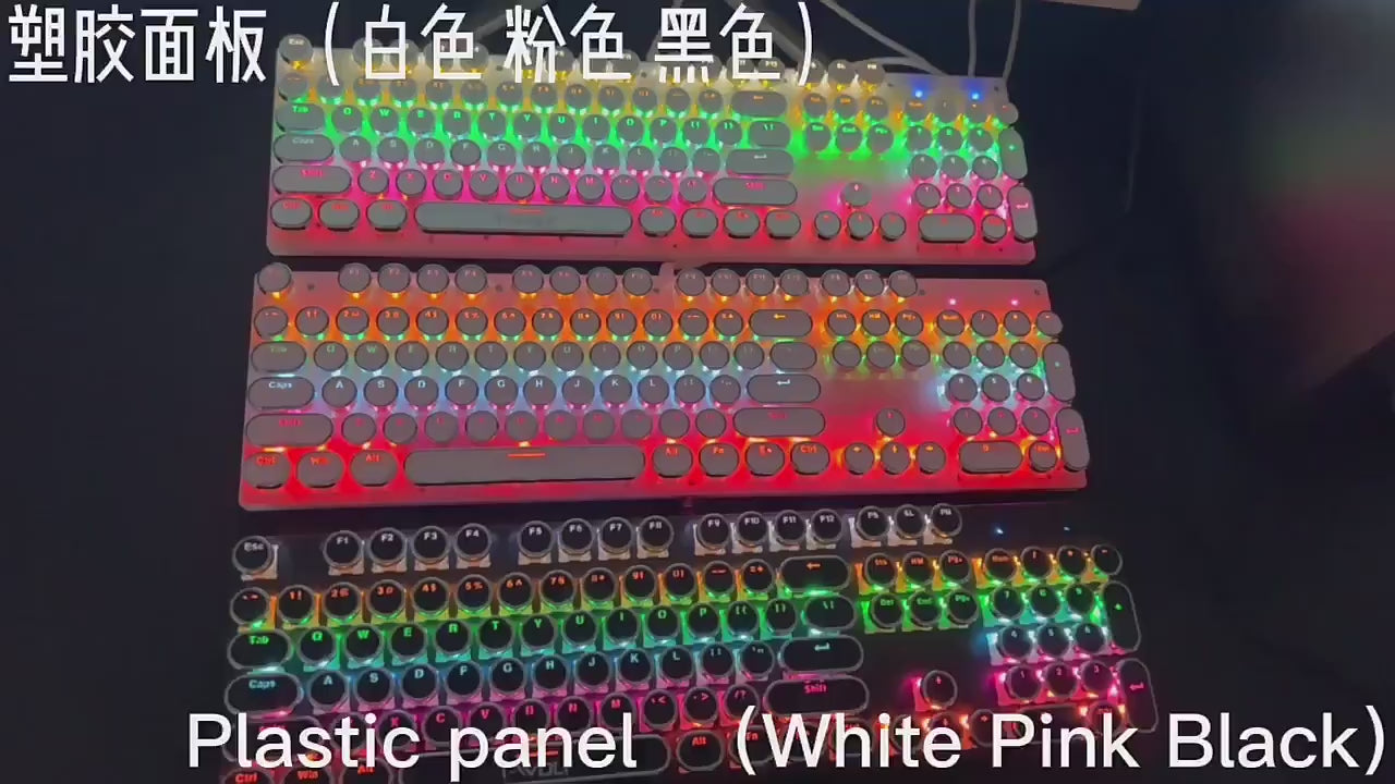 T-Wolf T75 Mechanical Gaming Keyboard – RGB Backlit, Wired Connection