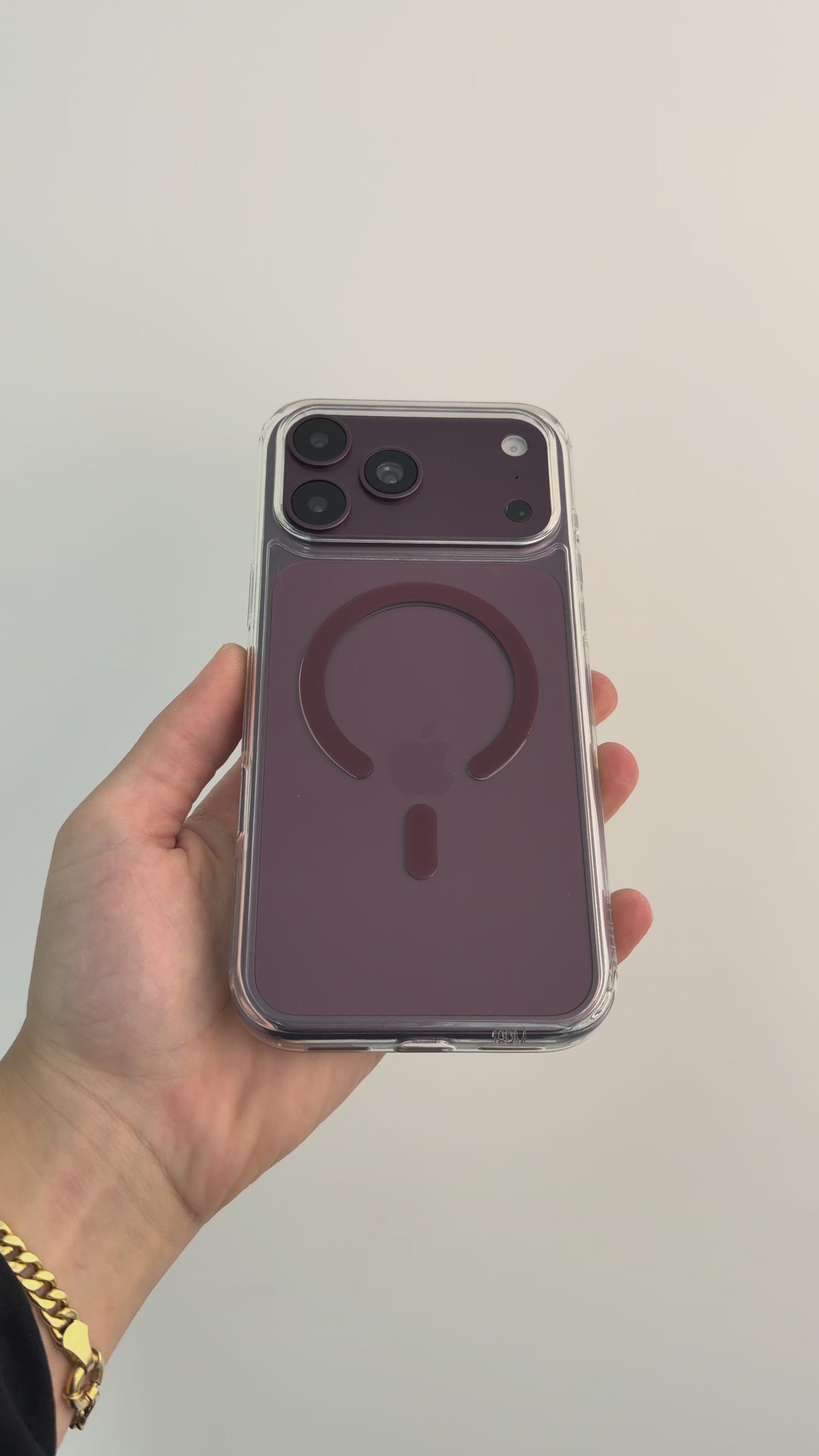 Load video: PIBLUE Clear MagSafe Case TPU+PC - iPhone 17/18 Pro &amp; Pro Max