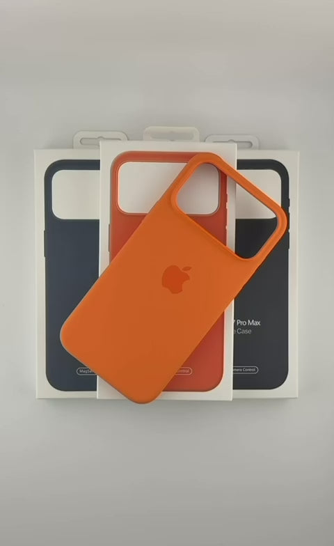 Load video: Silicone MagSafe Case for iPhone 17 Series (Camera Button &amp; Crossbody Support)