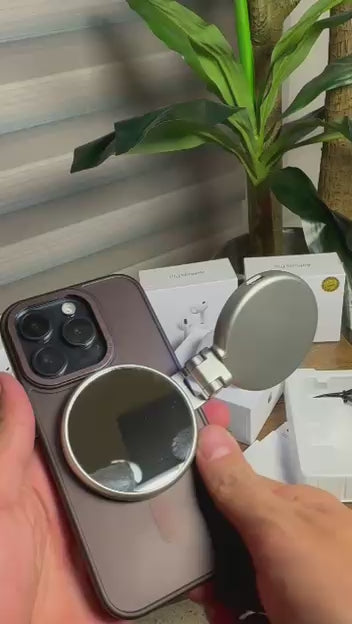 Load video: TELESIN C03 Magnetic Selfie Light with Mirror