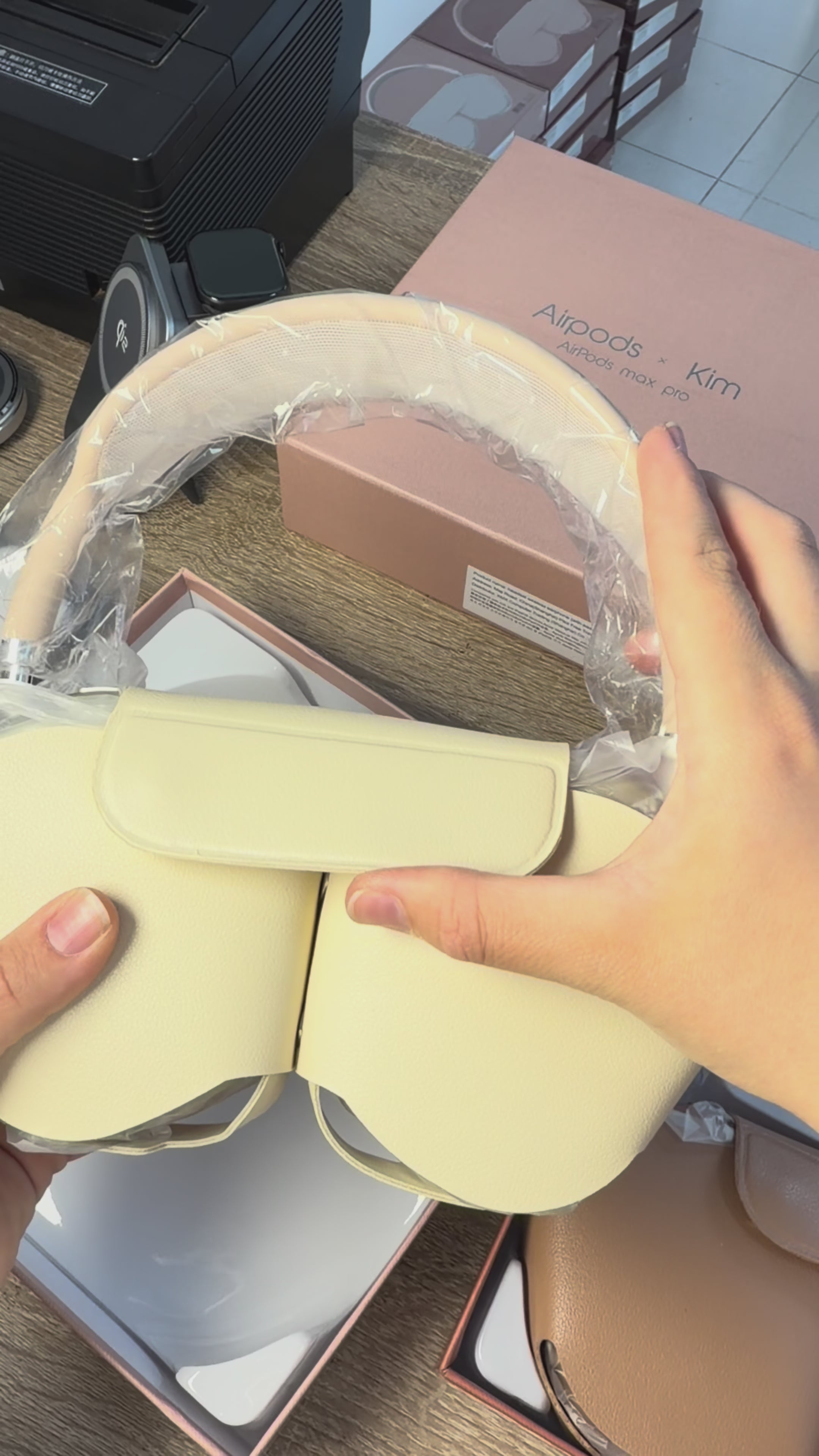 Load video: AirPods Max Pro x Kim Wireless Headphones