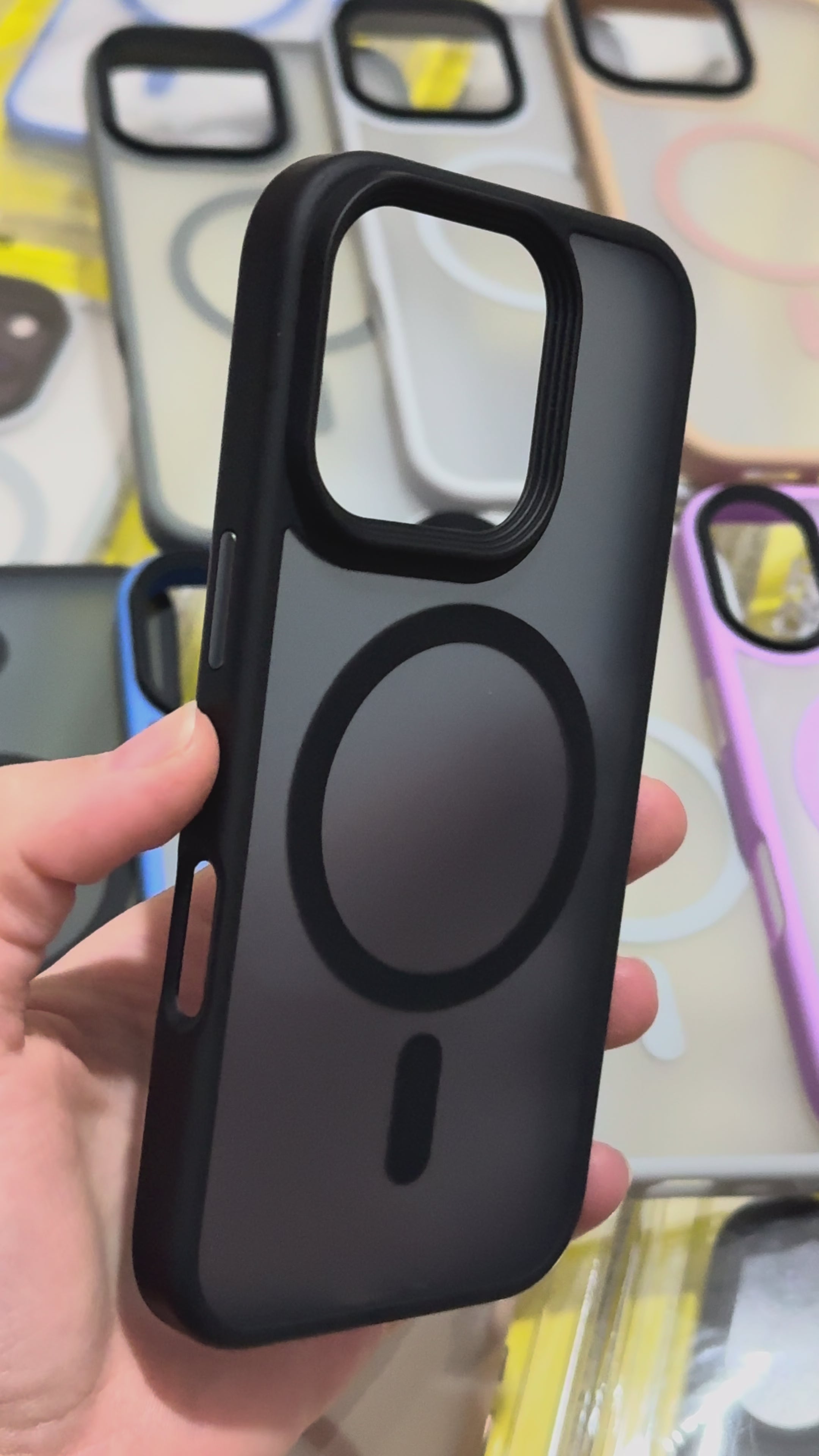 Load video: Doyers iPhone 16 Series Matte MagSafe Case – Magnetic Protective Cover