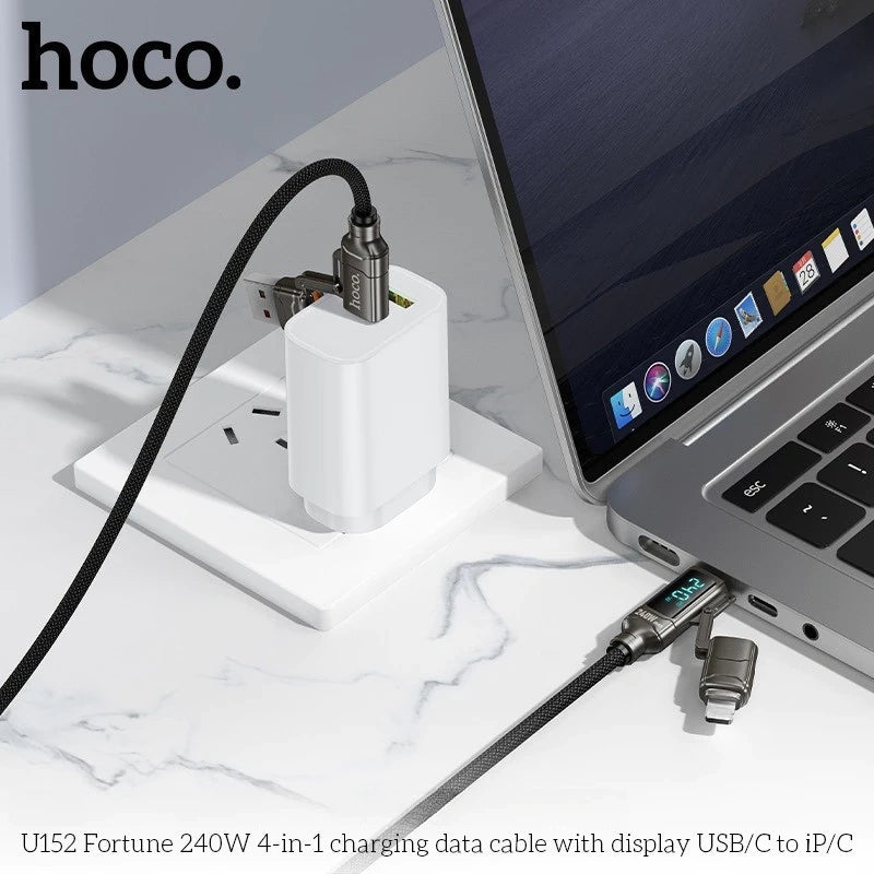 HOCO U152 braided charging cable detail