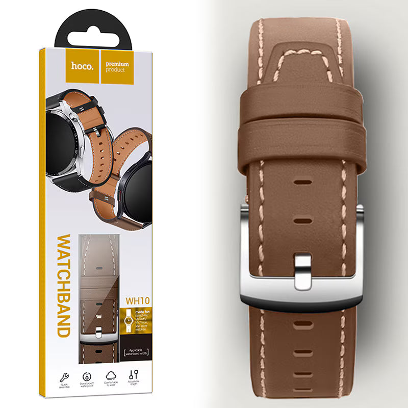 HOCO WH10 leather band comfortable wrist fit