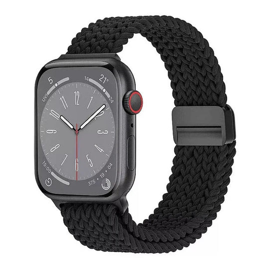 Comfort-Fit Apple Watch Band – Soft Braided Stretch Strap