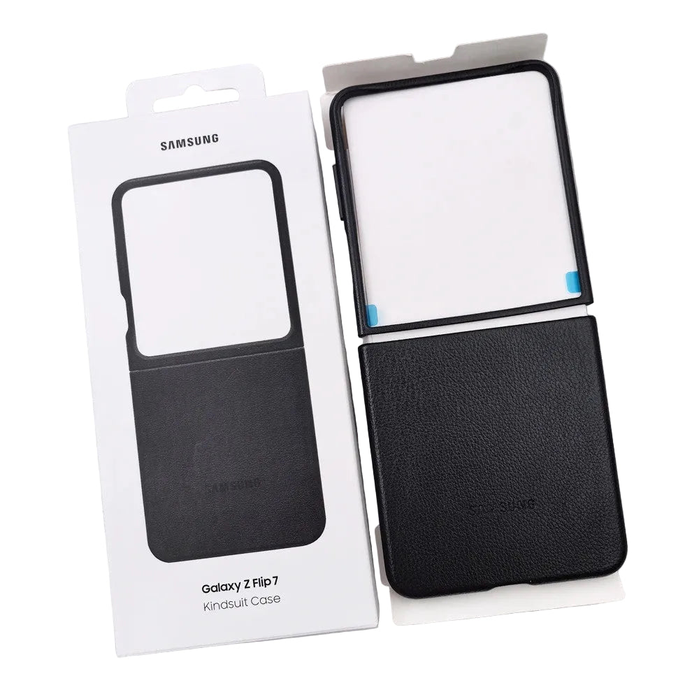 Kindsuit Leather Case for Samsung Galaxy Z Flip 7 – Slim Shockproof Protective Back Cover