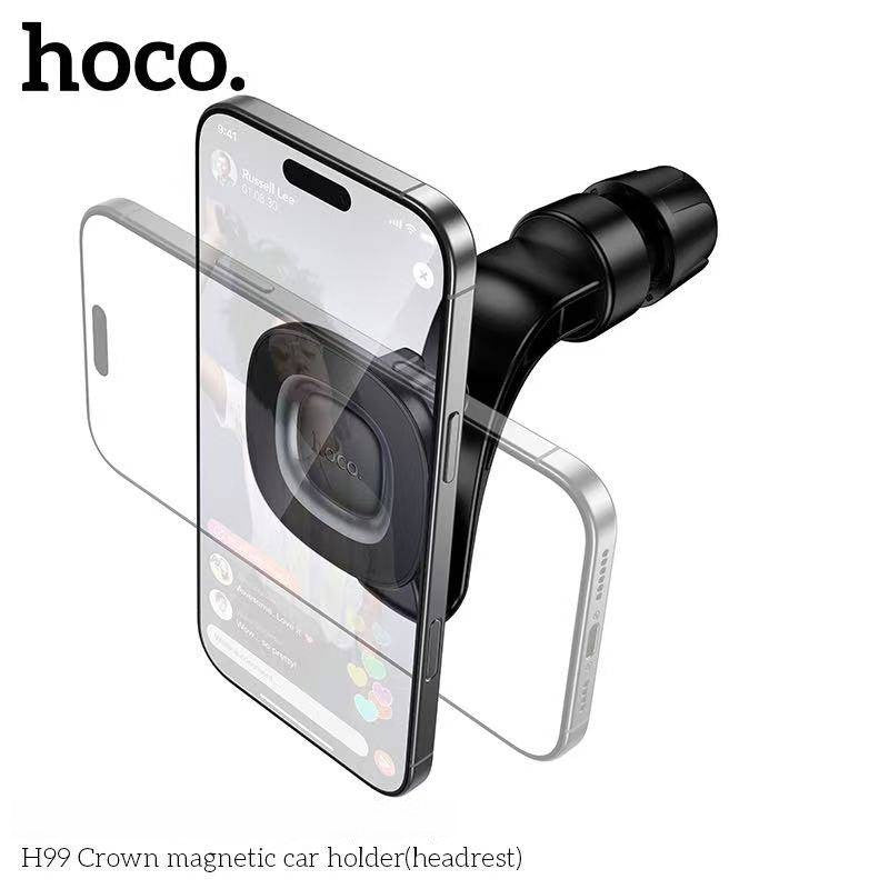HOCO H99 holder attached to car headrest rod
