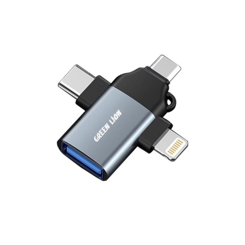 Green Lion 3-in-1 OTG Adapter – Connector Detail