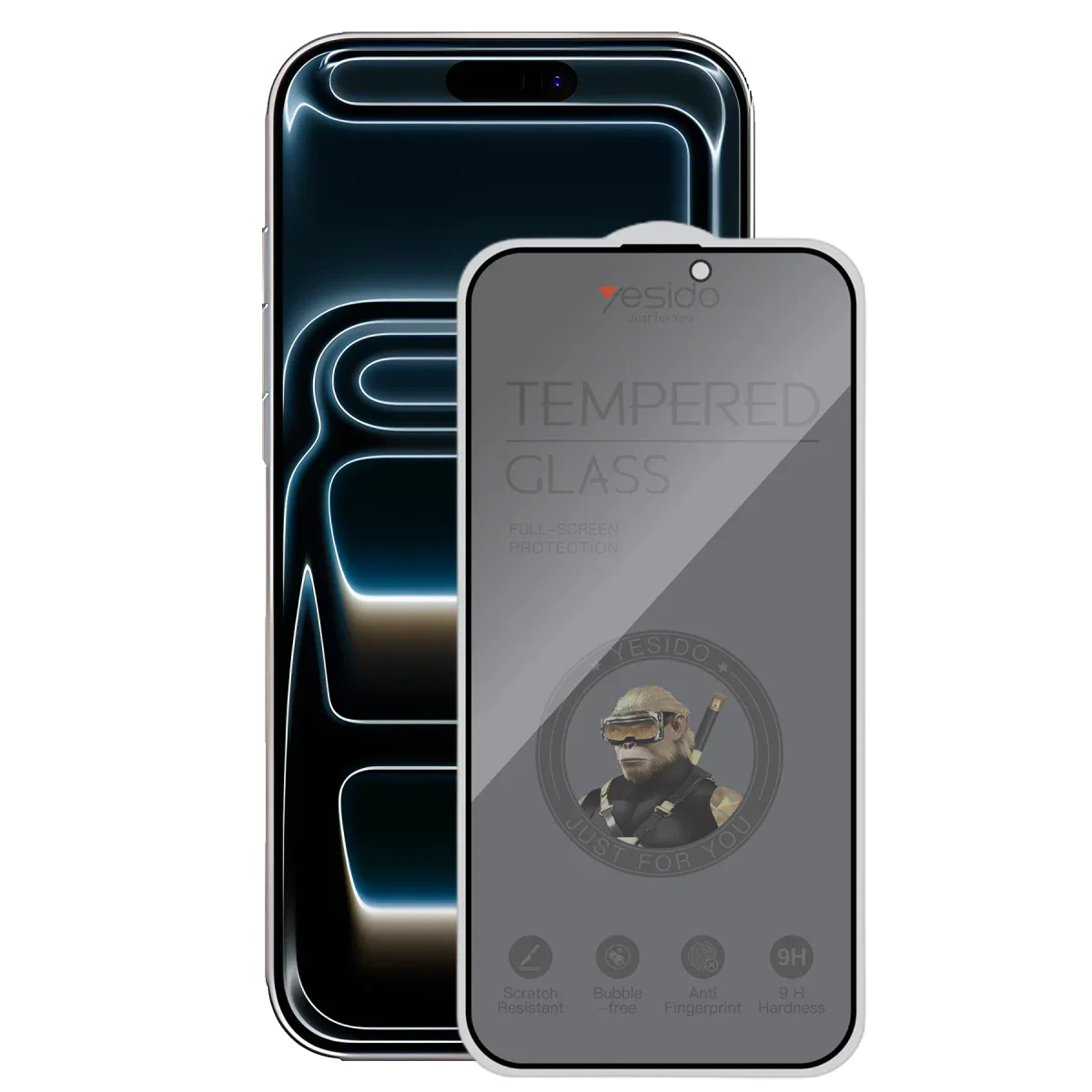 Yesido TG27 full coverage screen protector with 9H hardness

