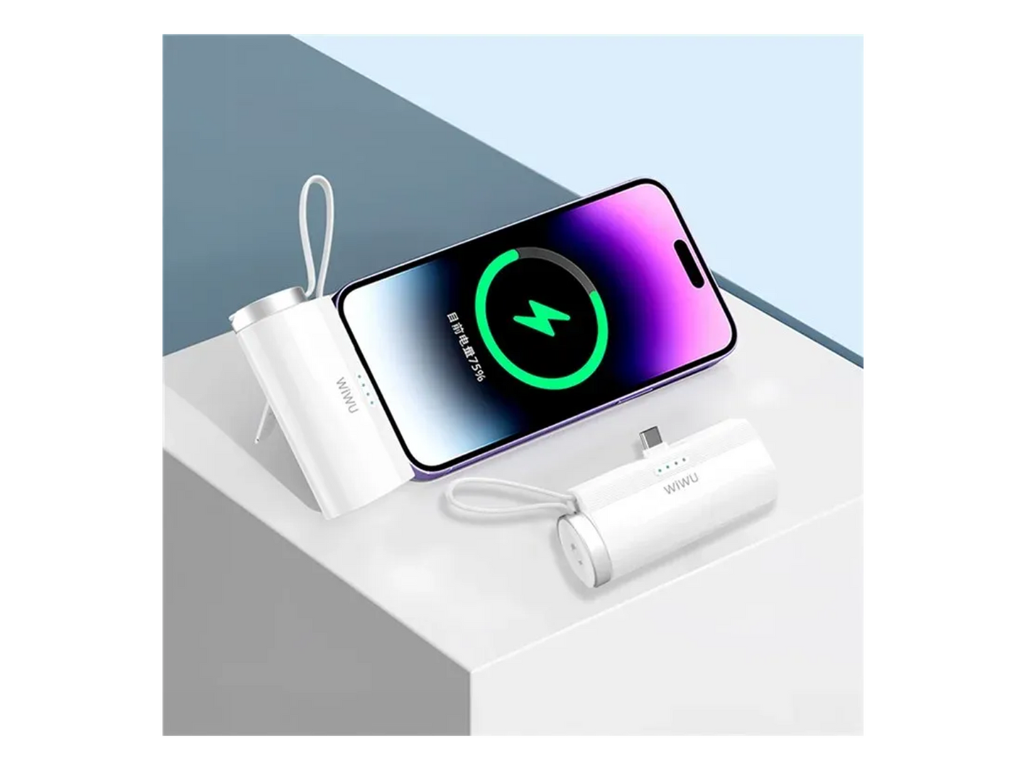 WiWU WI-W026 Capsule C-Type Mobile Power Bank 2-in-1